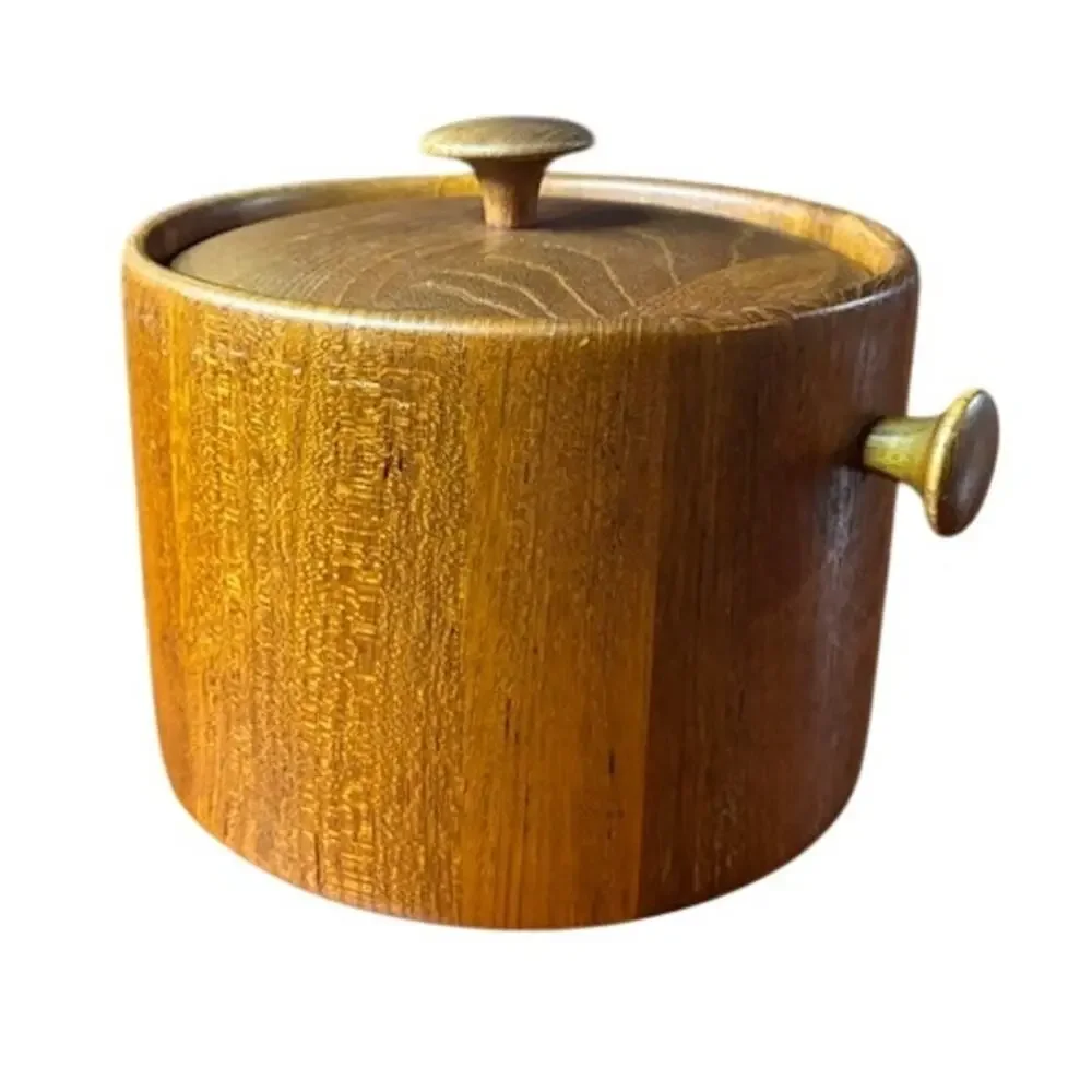 Mid-Century Modern Teak Danish Ice Bucket by Digsmed Denmark 60s Scandinavian
